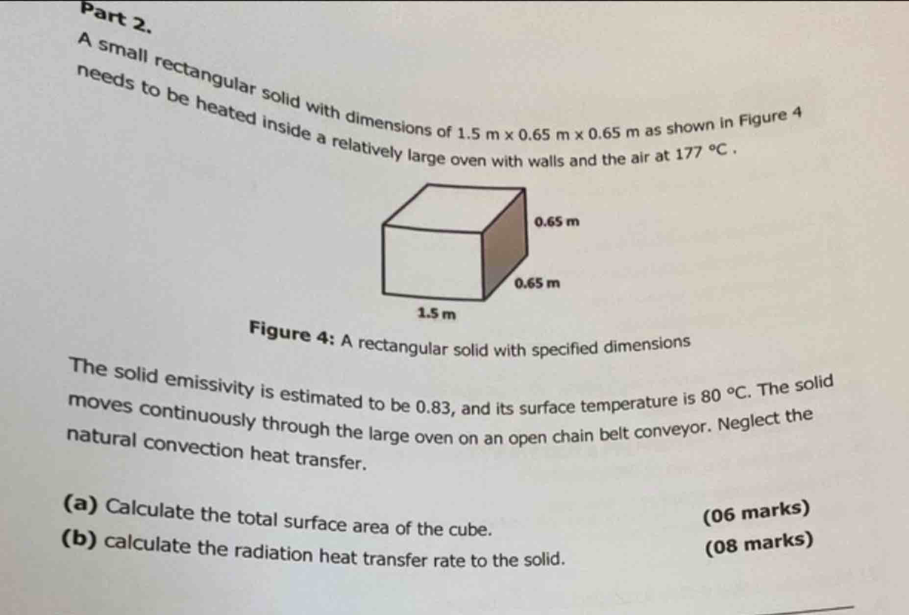 A small rectangular solid with dimensions of \ (