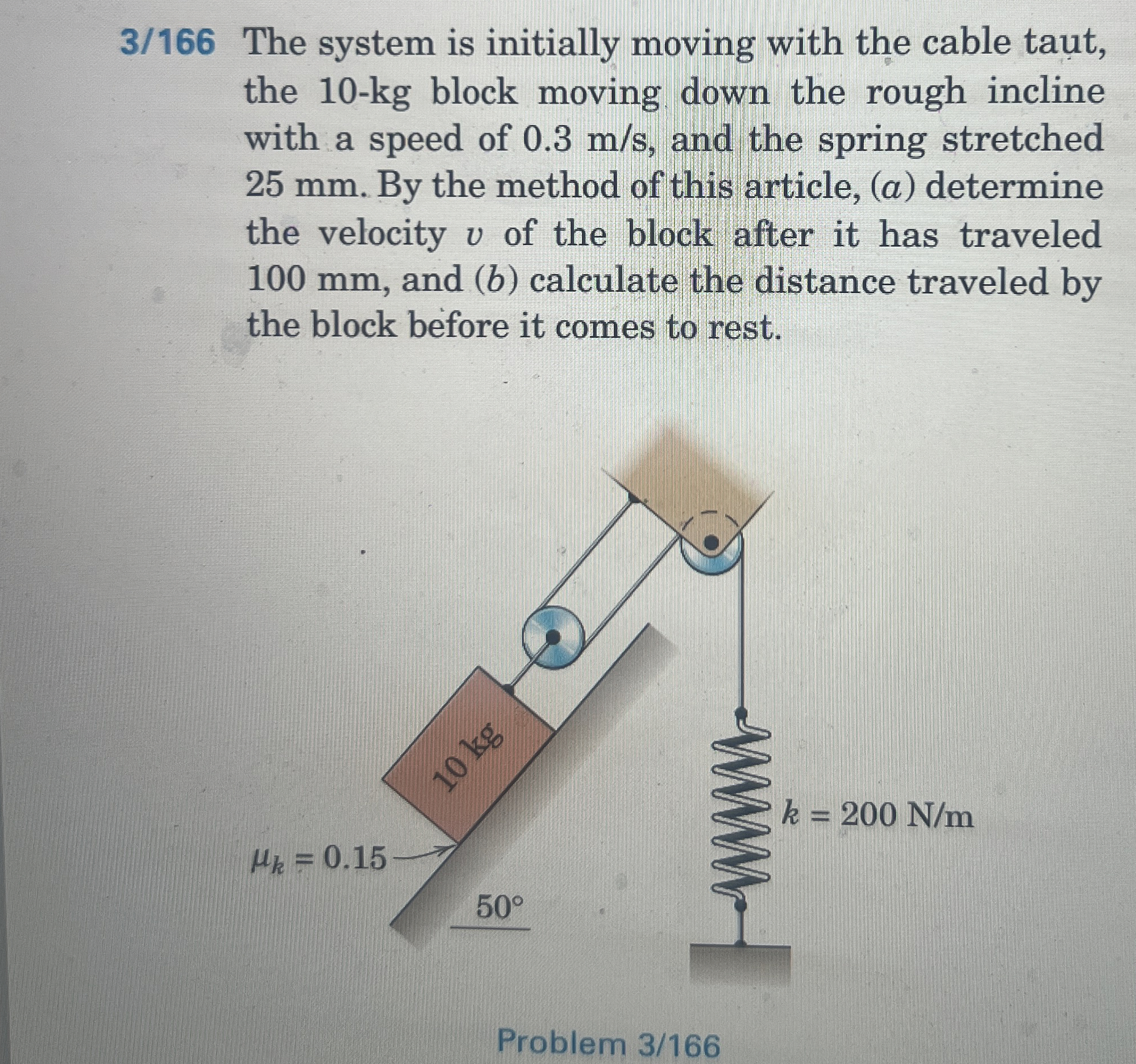 3 / 1 6 6 The system is initially moving with the