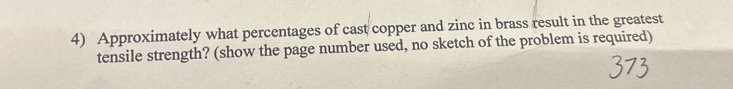 Approximately what percentages of cast copper and