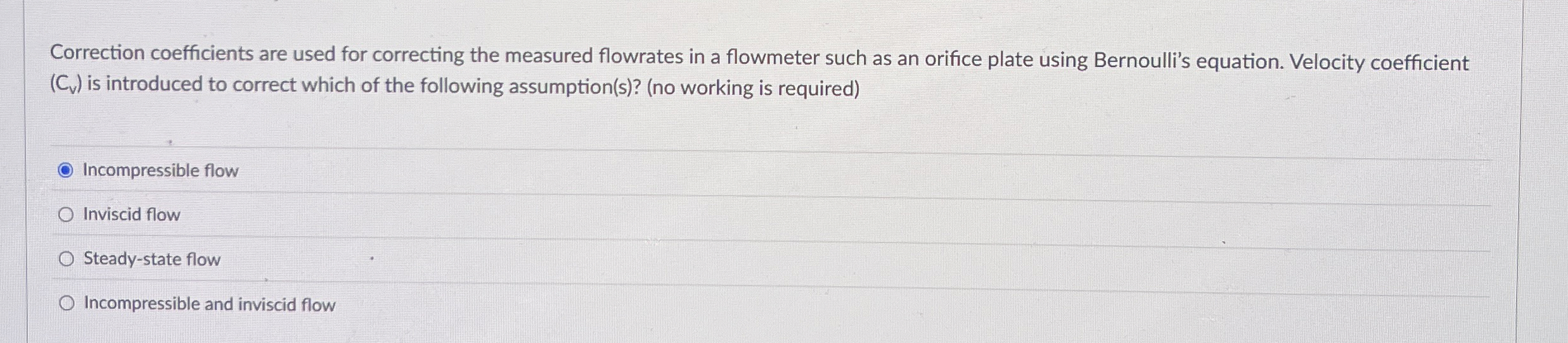 Correction coefficients are used for correcting