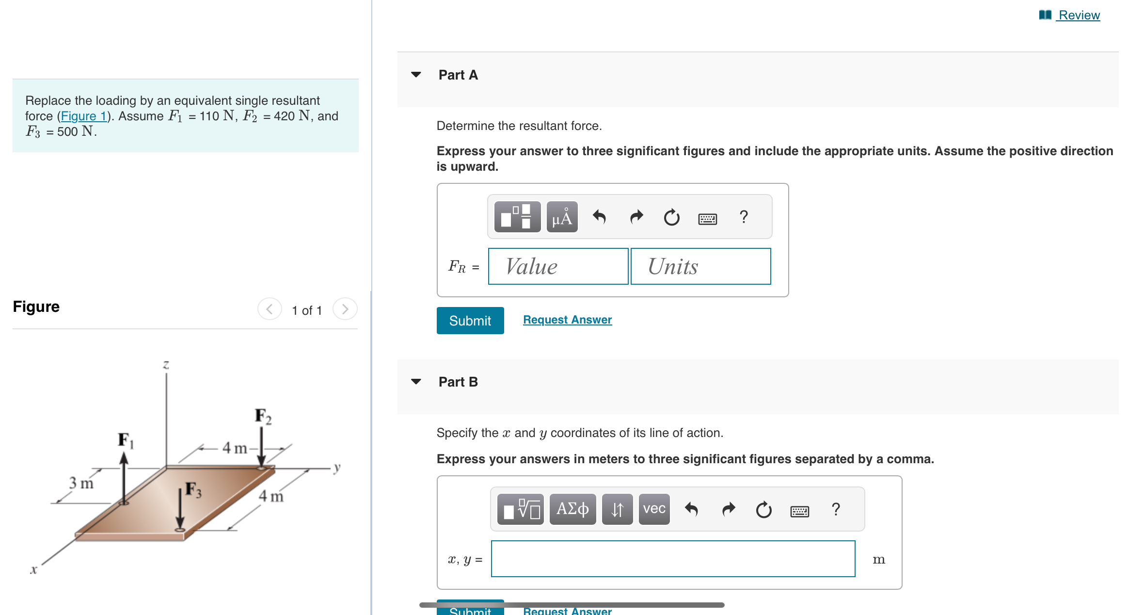Replace the loading by an equivalent single