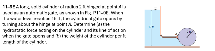 1 1 - 9 E \ ( A \ ) long, solid cylinder of