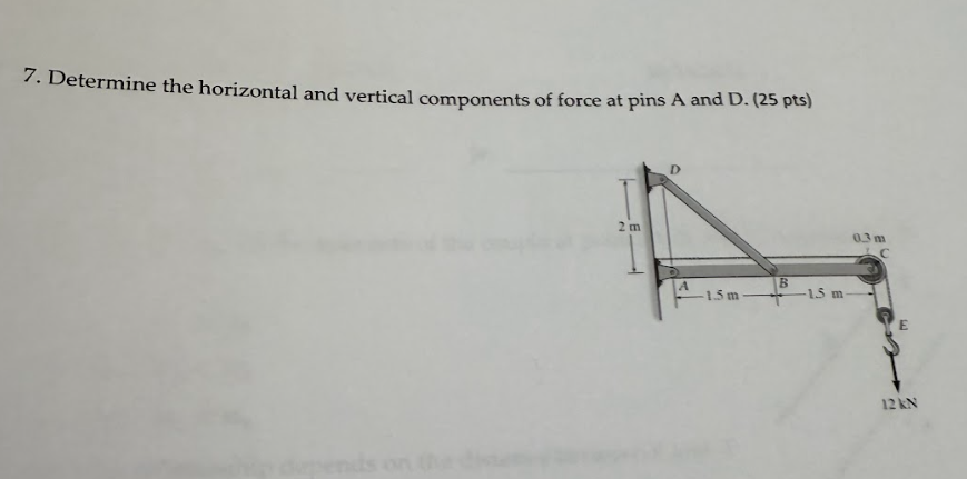 7 . Determine the horizontal and vertical