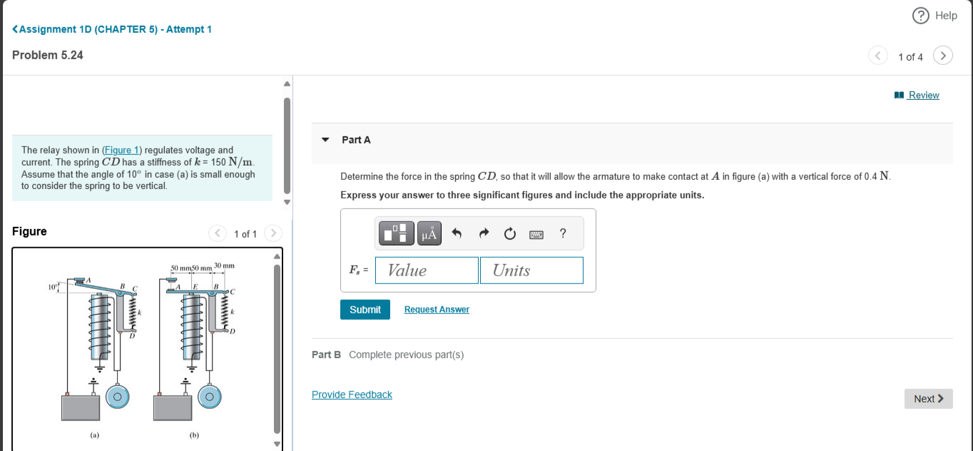 Problem 5 . 2 4 The relay shown in ( Figure 1 )