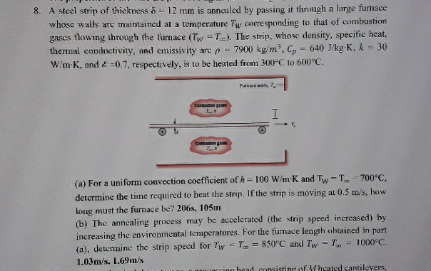 A steel strip of thickness = 1 2 m m is anncaled