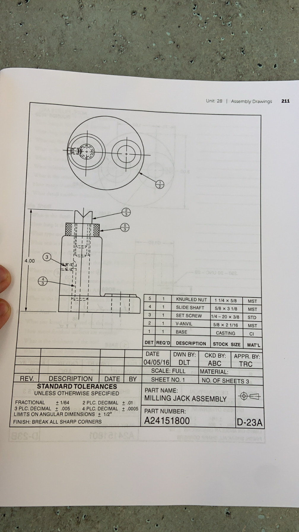 ASSIGNMENT D - 2 3 : MILLING JACK 1 . How many