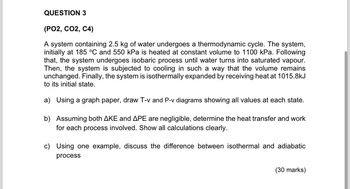 QUESTION 3 ( PO 2 , CO 2 , C 4 ) A system