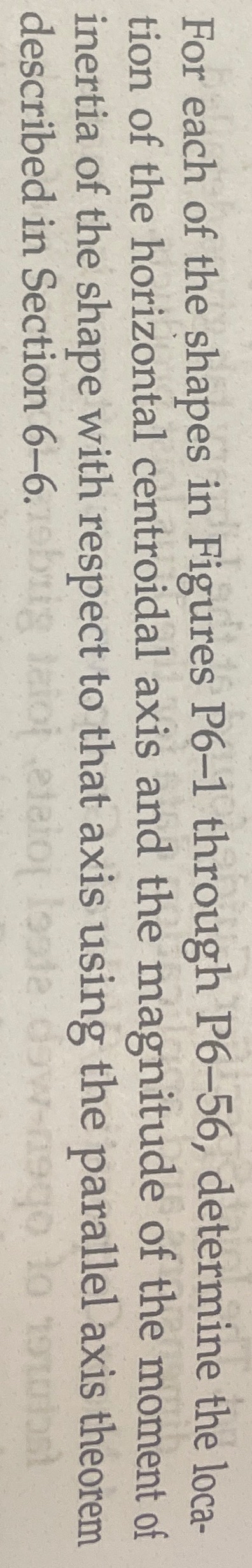 For each of the shapes in Figures P 6 - 5 ,