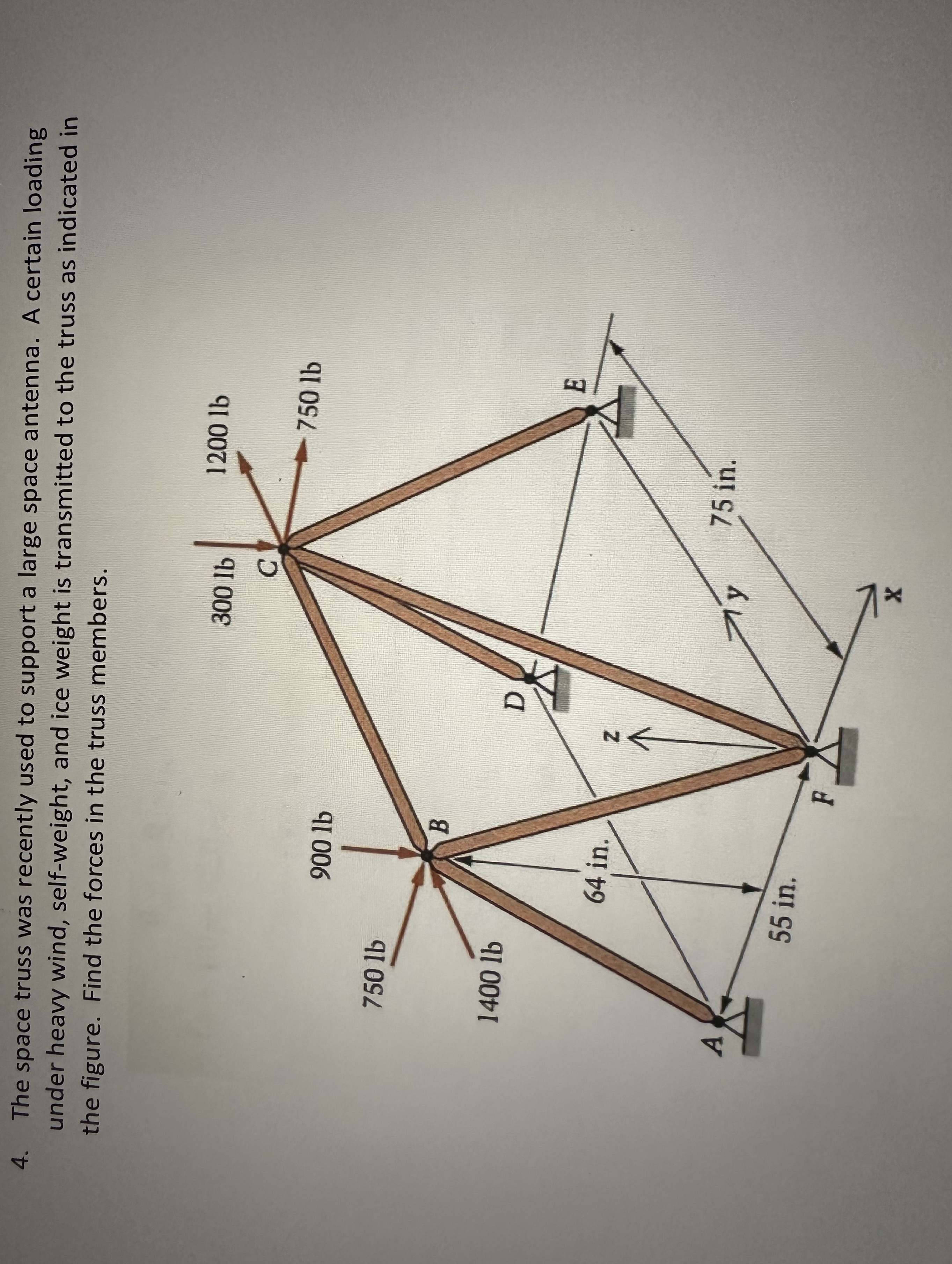 The space truss was recently used to support a