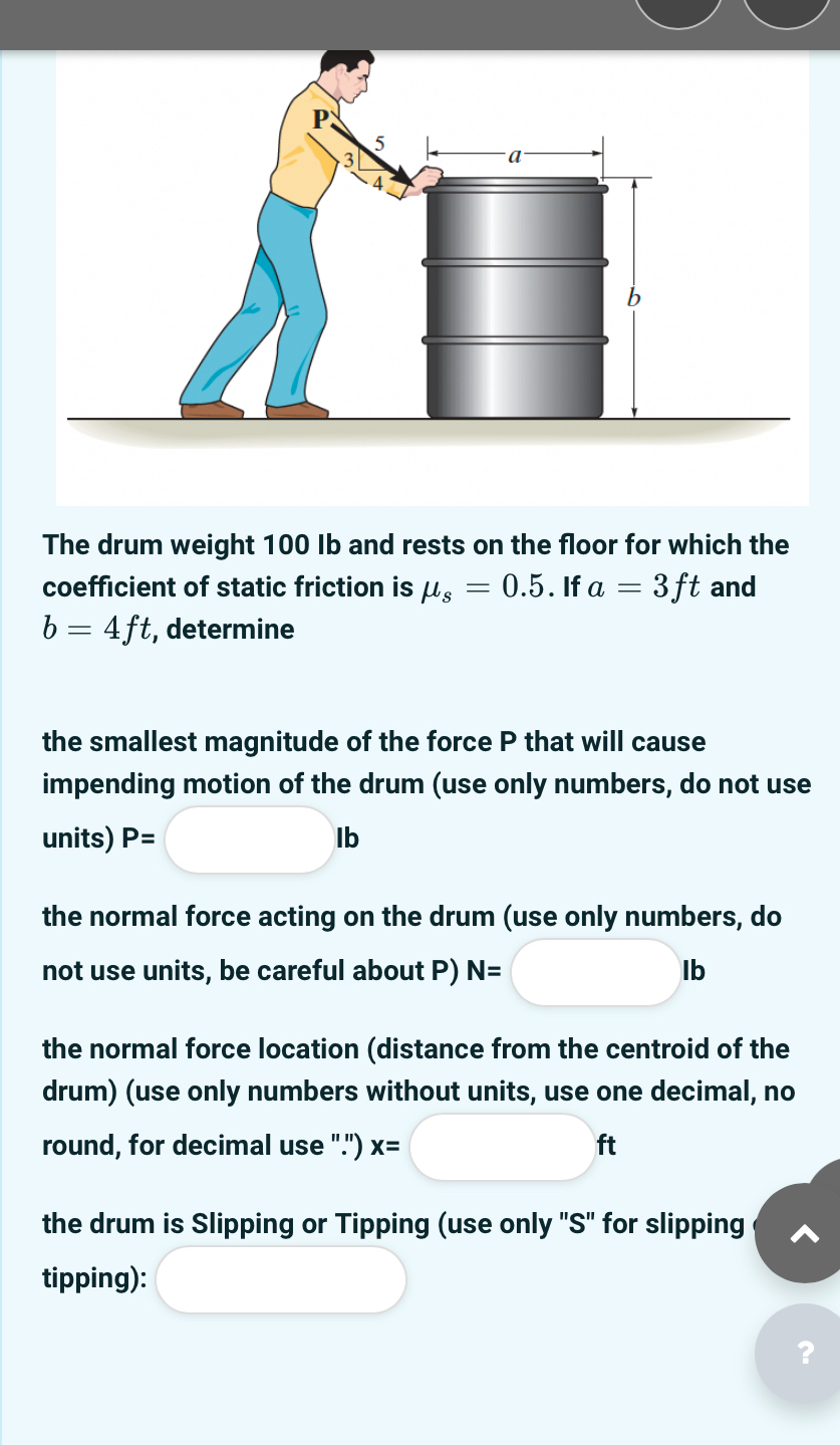 The drum weight 1 0 0 lb and rests on the floor