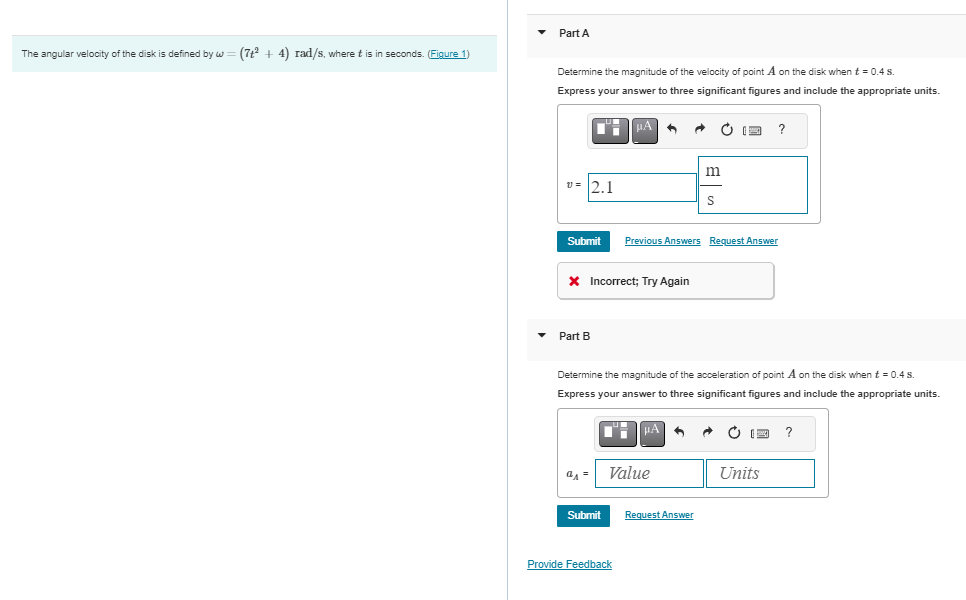 The angular velocity of the disk is defined by =