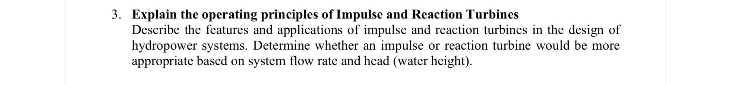 3 . Explain the operating principles of Impulse