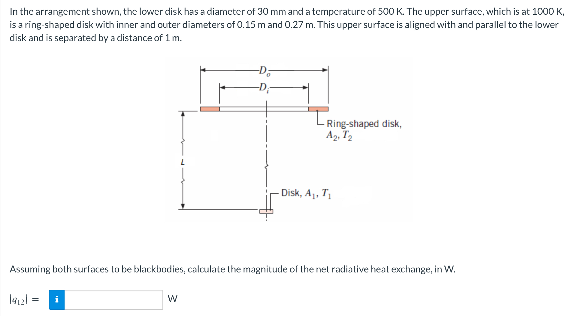 In the arrangement shown, the lower disk has a