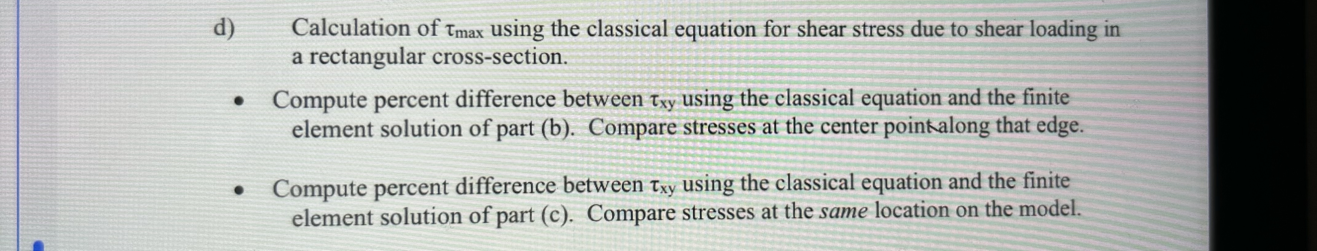 d ) Calculation of m a x using the classical
