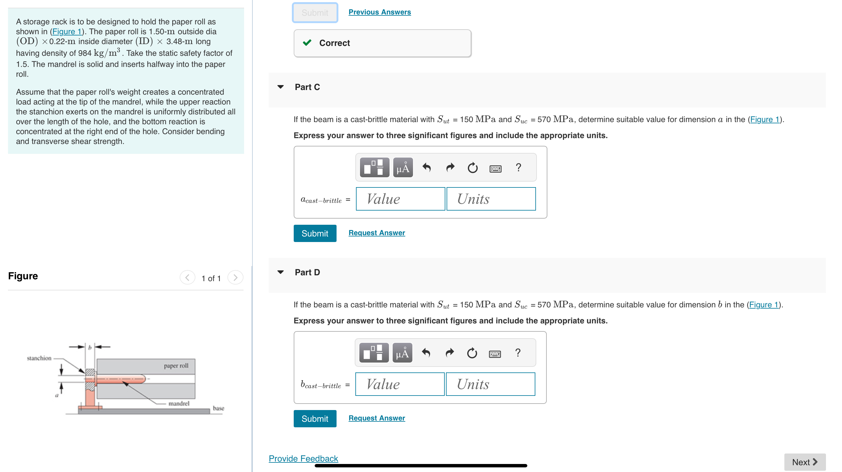 A storage rack is to be designed to hold the