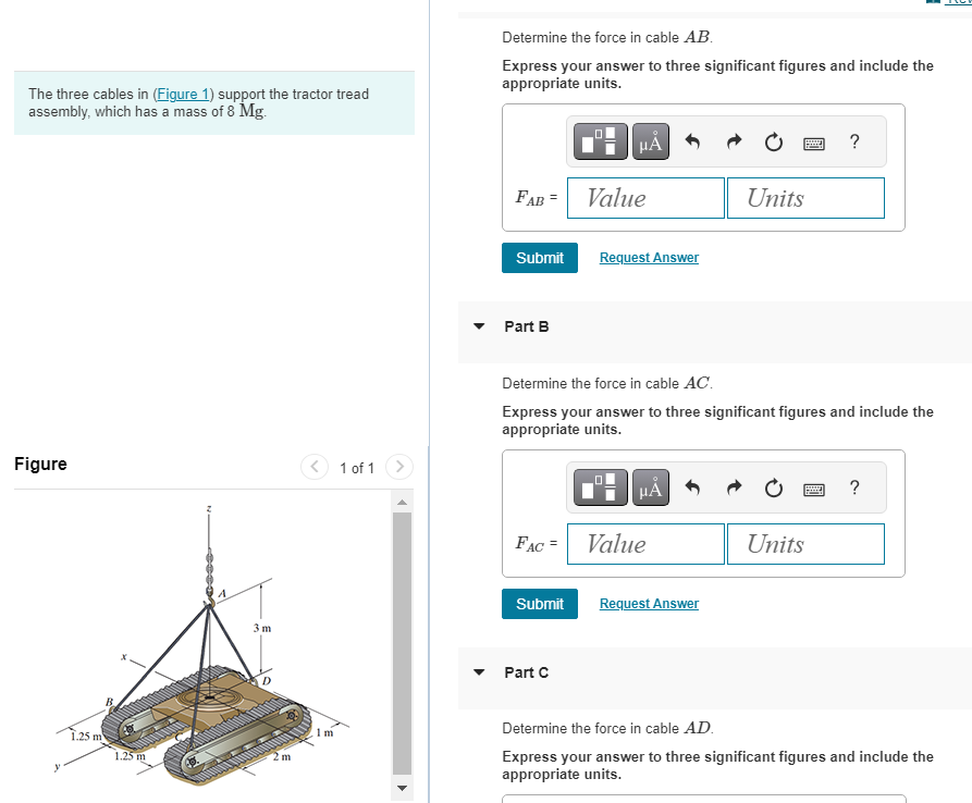 The three cables in ( Figure 1 ) support the