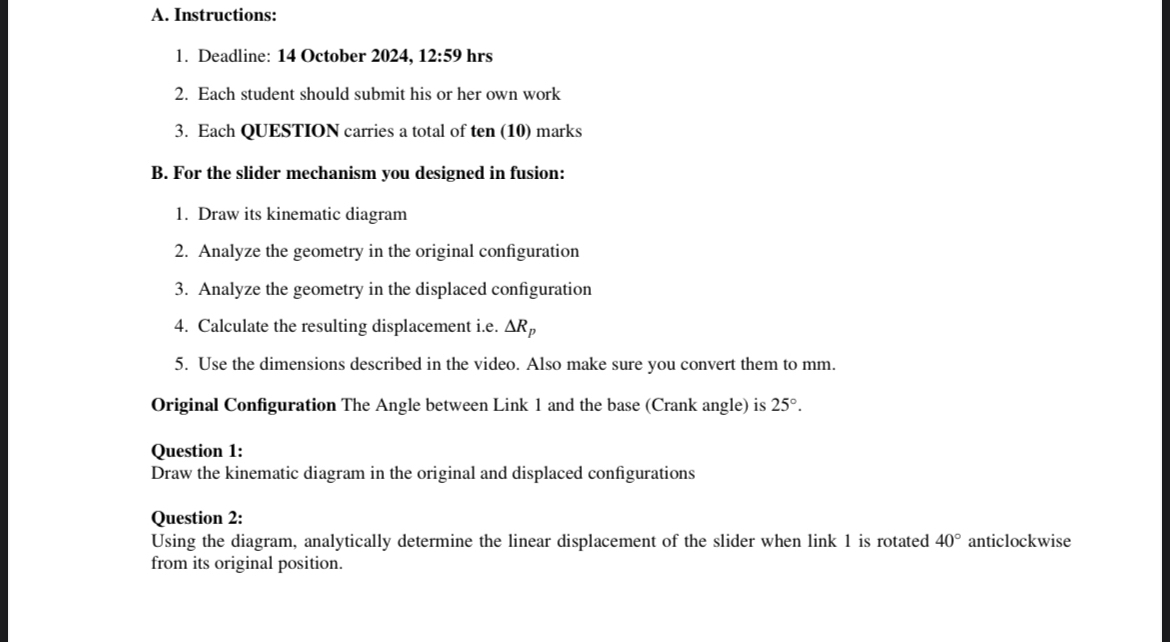 A . Instructions: Deadline: 1 4 October 2 0 2 4 ,