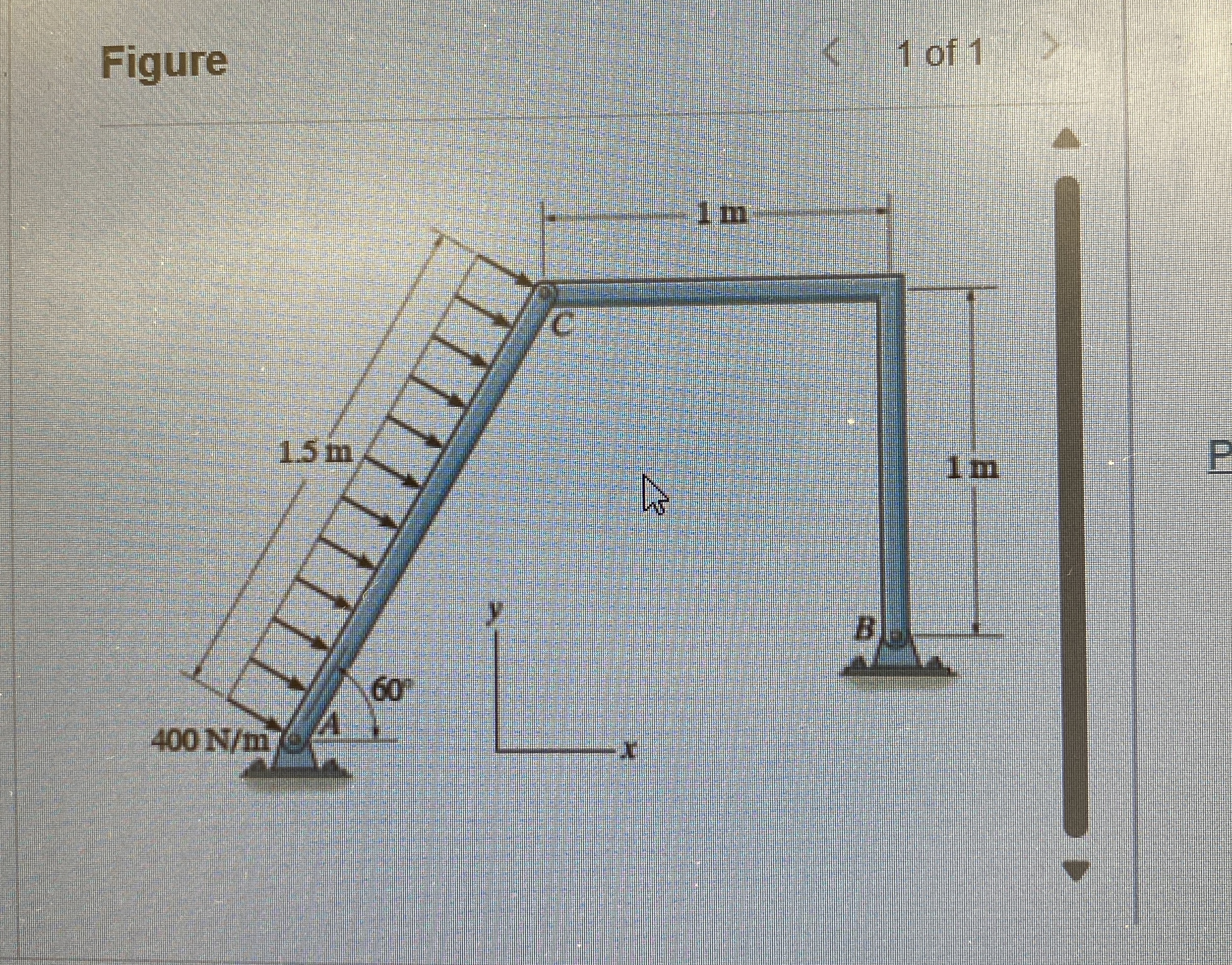 Determine the x and y components of force that
