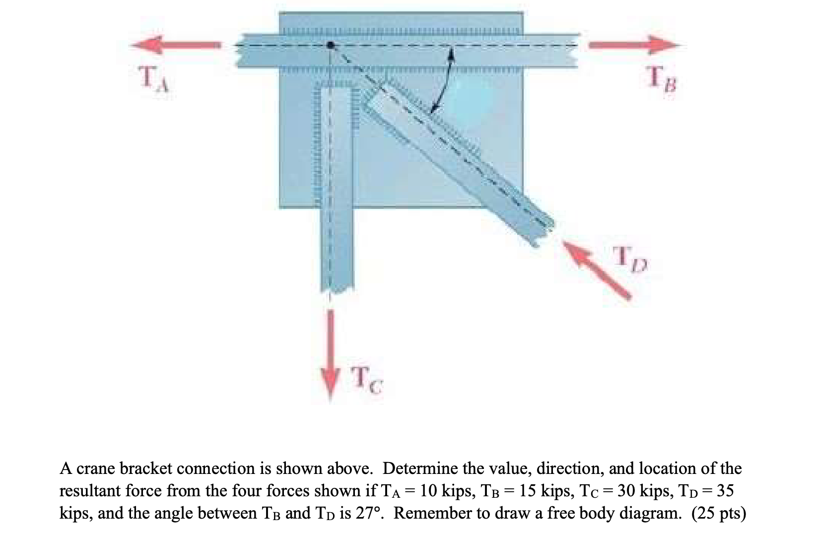 A crane bracket connection is shown above.
