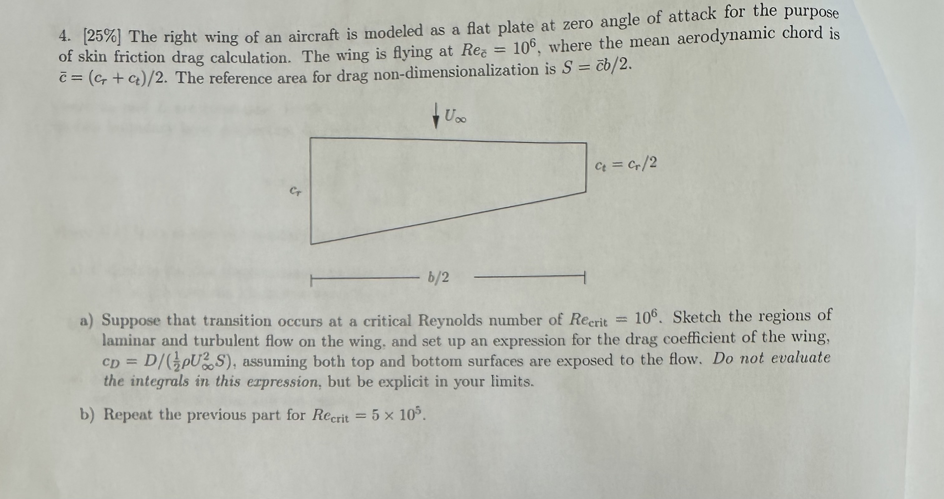 [ 2 5 % ] The right wing of an aircraft is