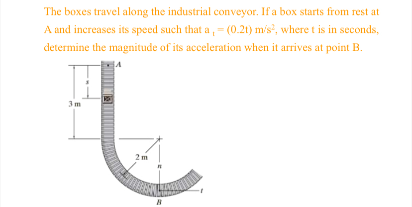 The boxes travel along the industrial conveyor.