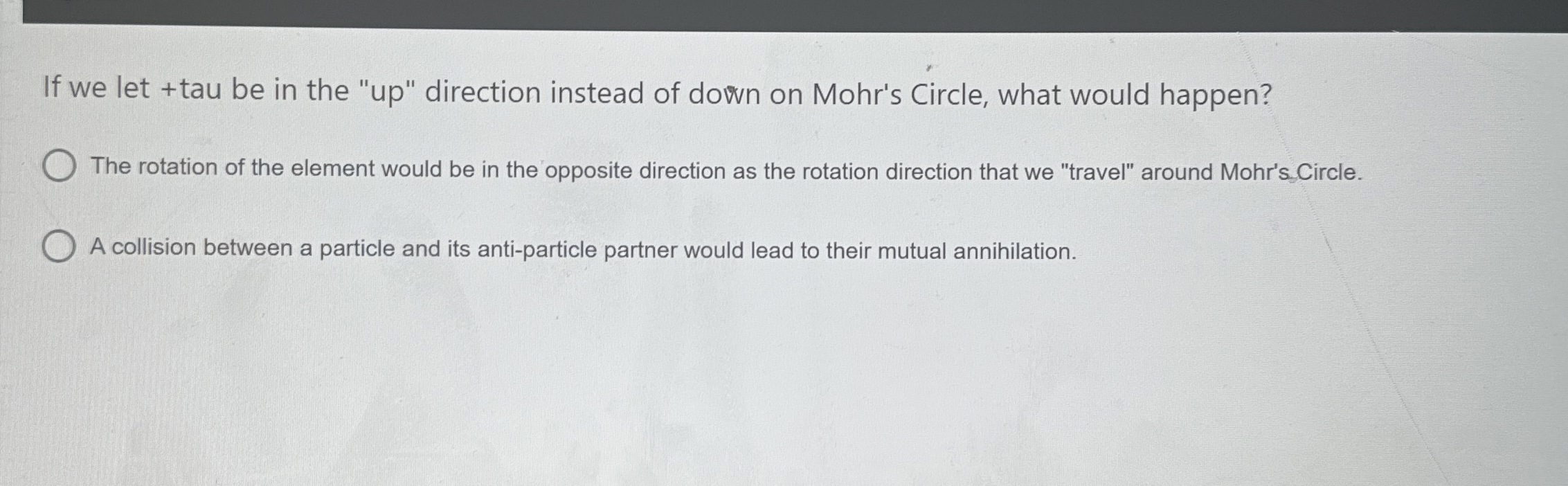 If we let + tau be in the " up " direction