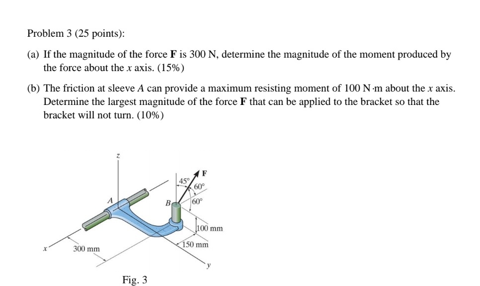 Problem 3 ( 2 5 points ) : ( a ) If the magnitude