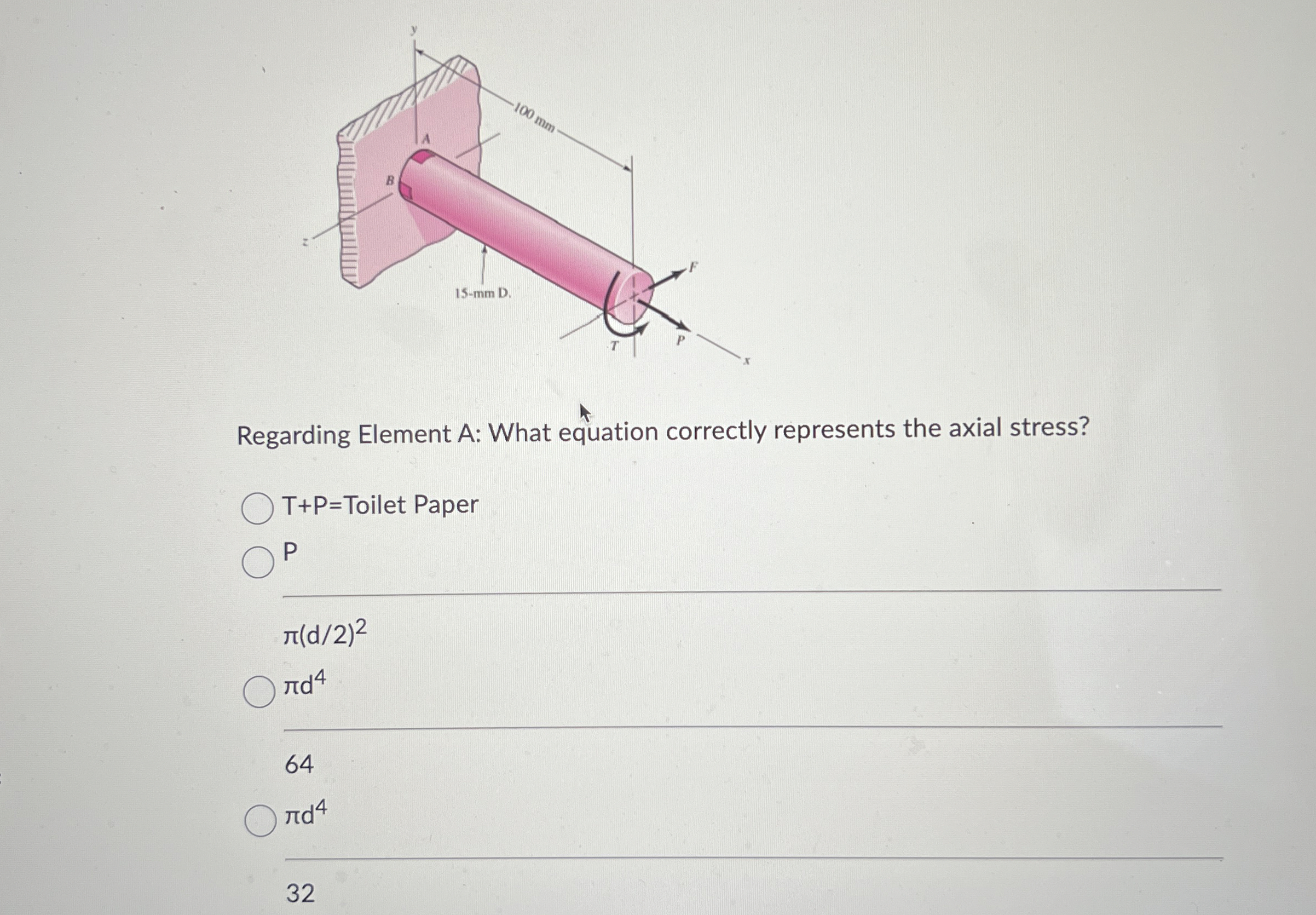 Regarding Element A: What equation correctly