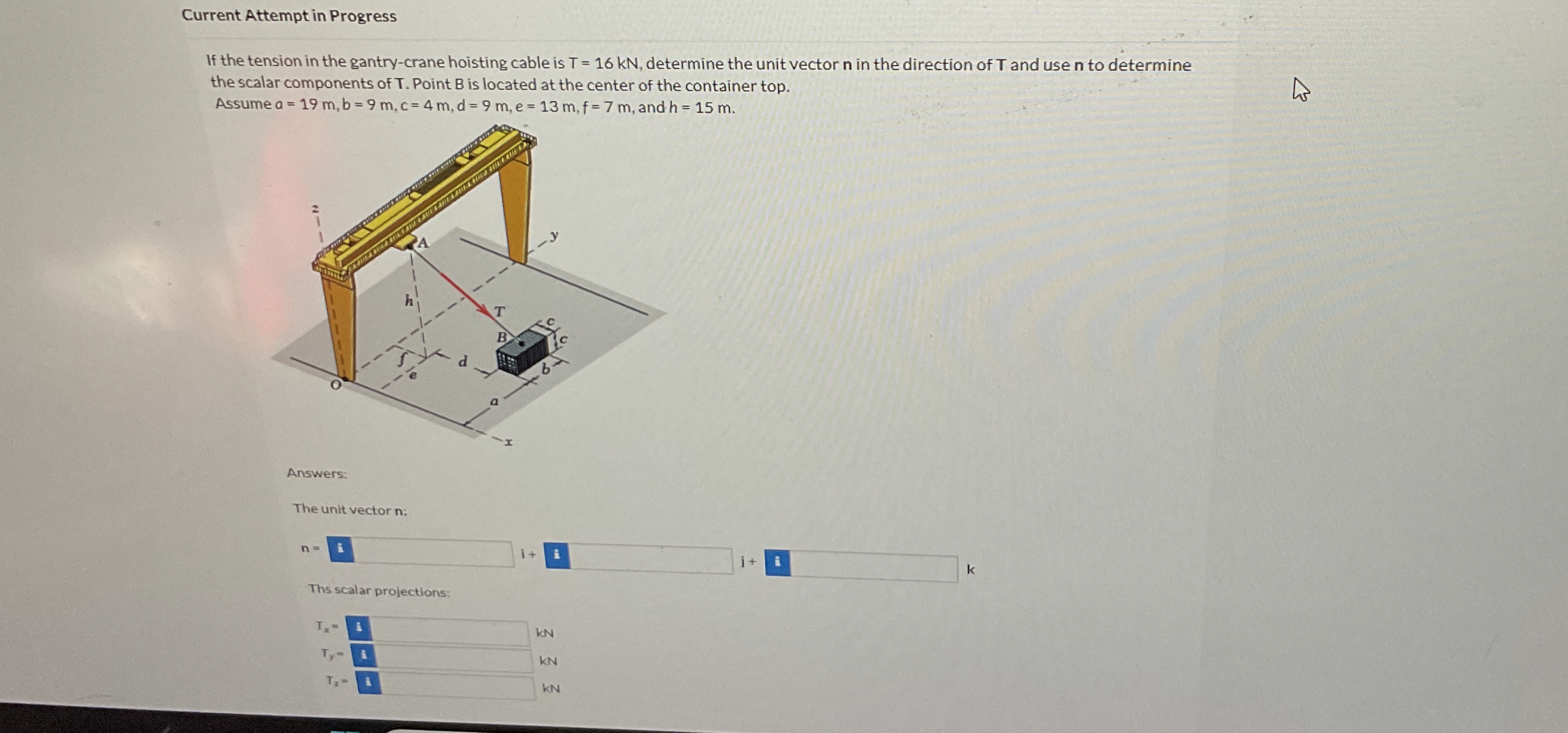 Current Attempt in Progress If the tension in the