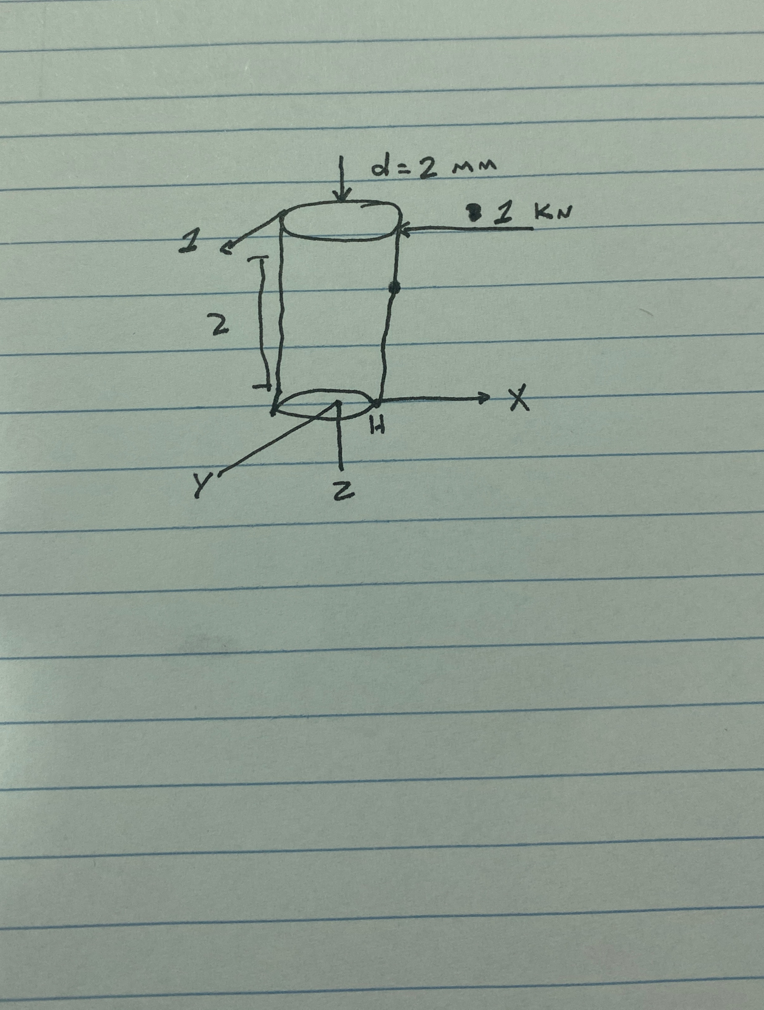 Calculate stress on H
