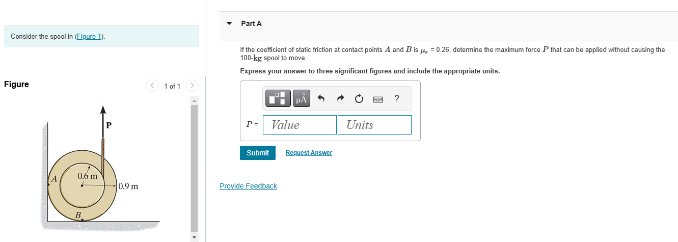 Consider the spool in ( Figure 1 ) . Figure 1 of