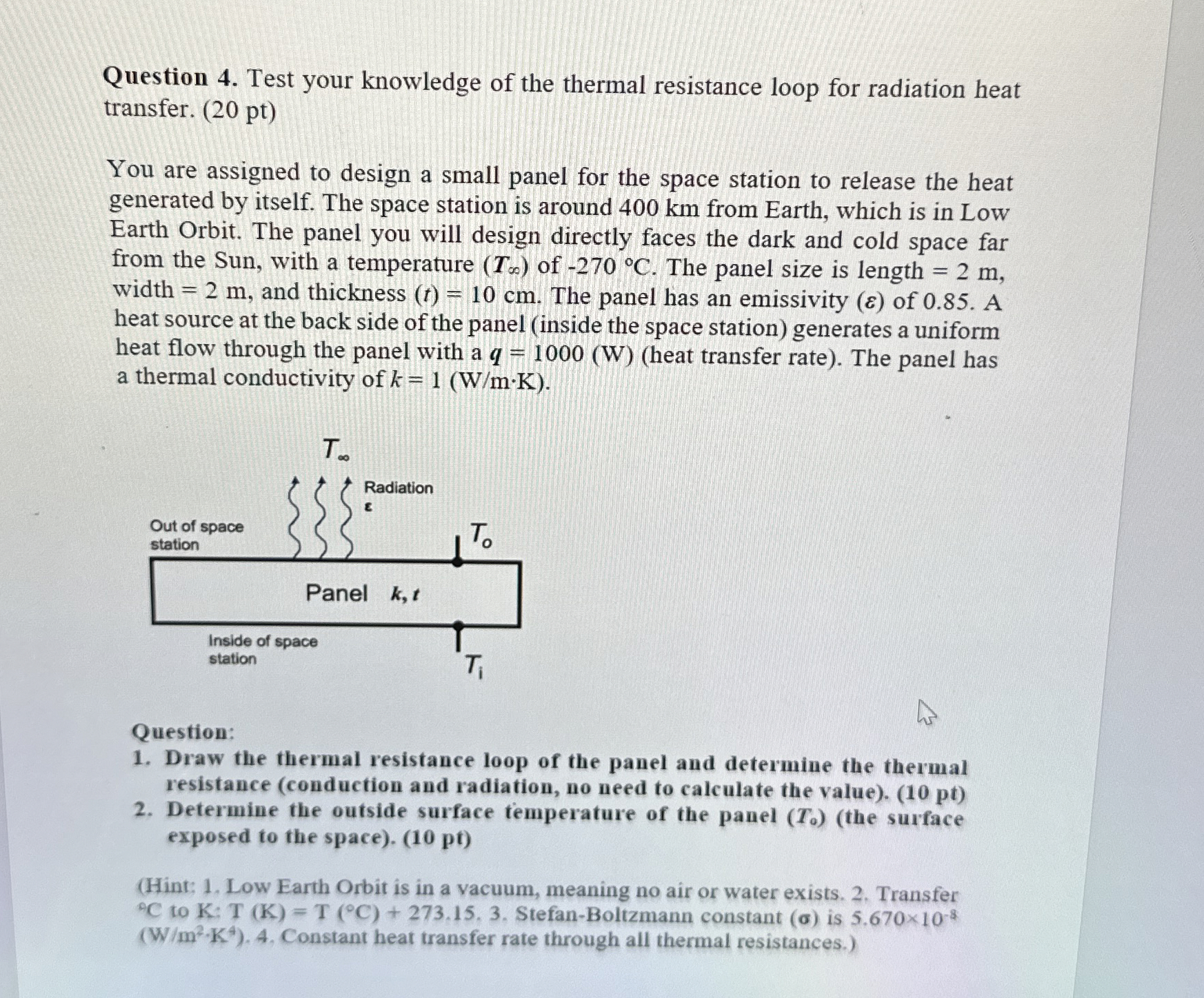 Question 4 . Test your knowledge of the thermal