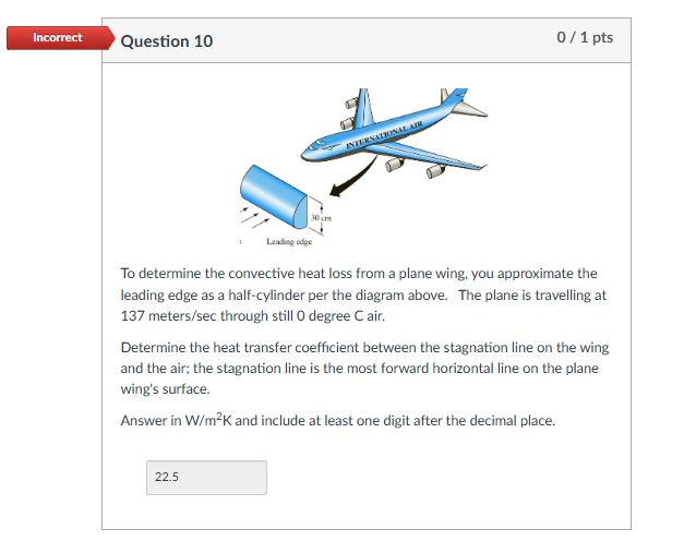 Question 1 0 To determine the convective heat