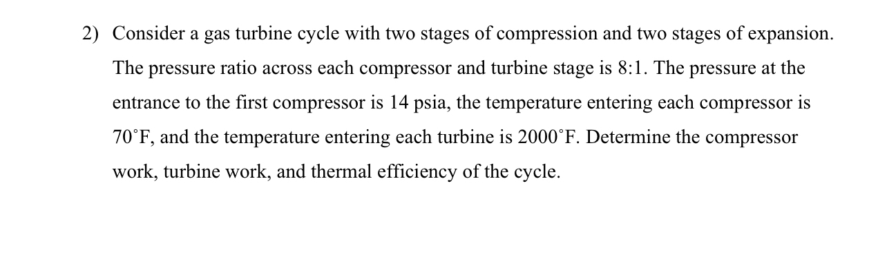 A diesel cycle has inlet state as 1 4 a , 6 3 F ,