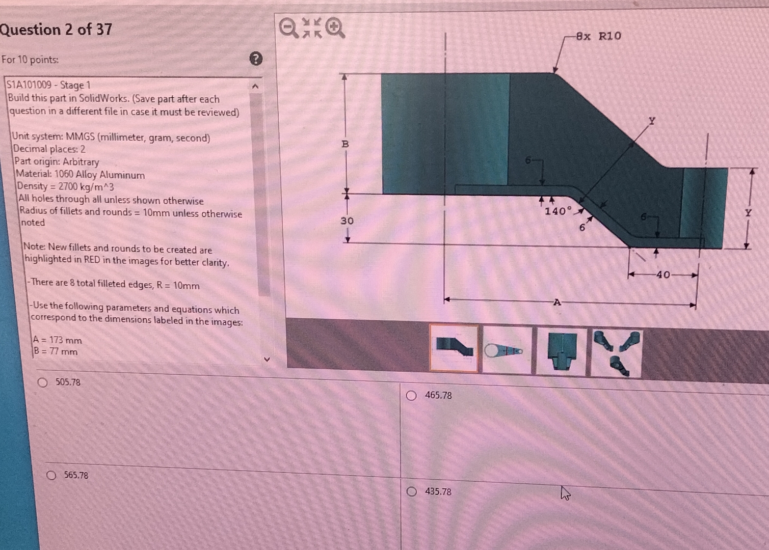 Question 2 of 3 7 For 1 0 points: S 1 A 1 0 1 0 0