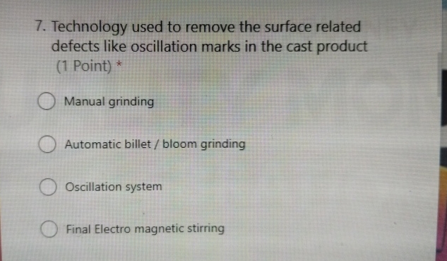 Technology used to remove the surface related