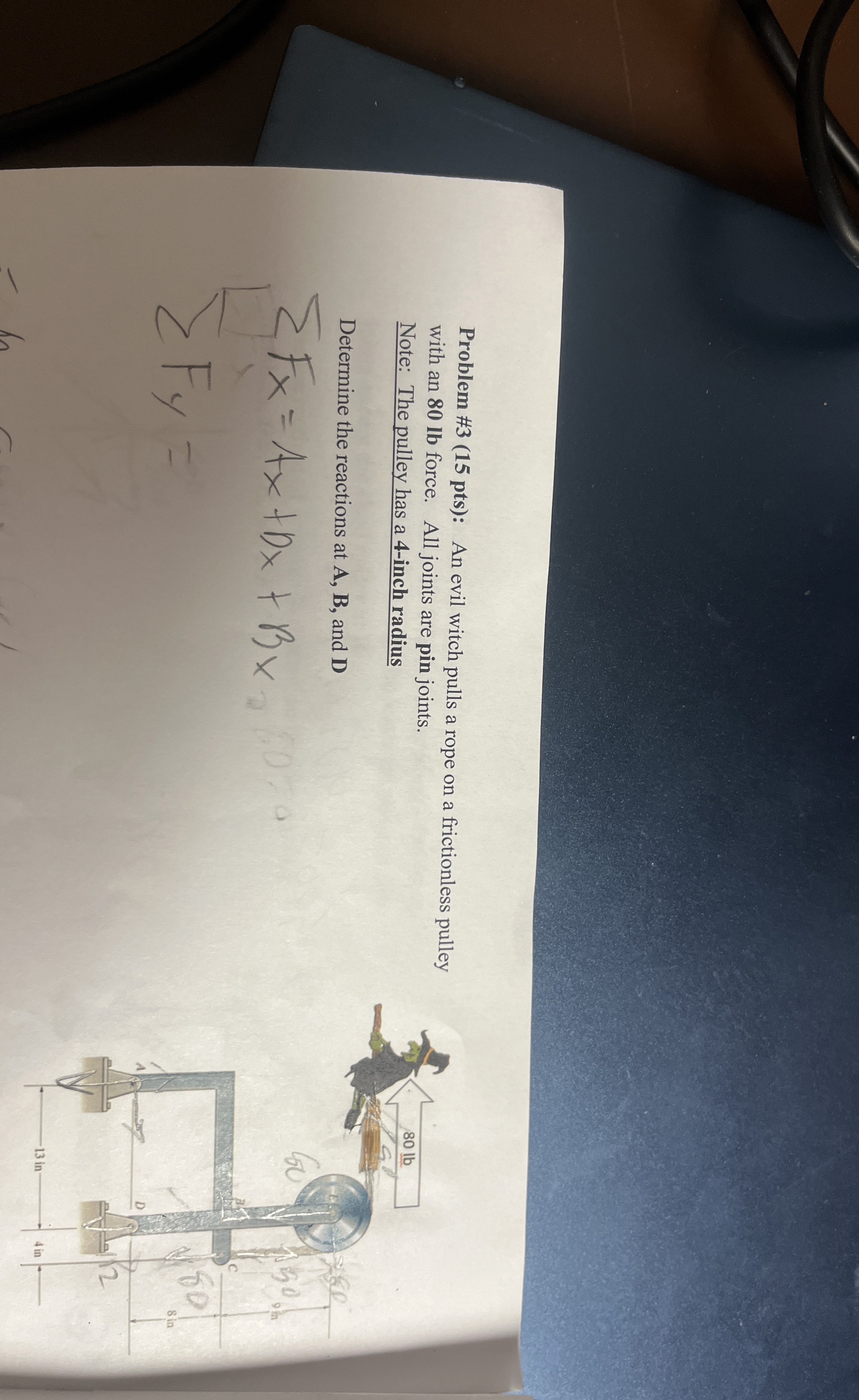 How to solve Problem # 3 ( 1 5 pts ) : An evil