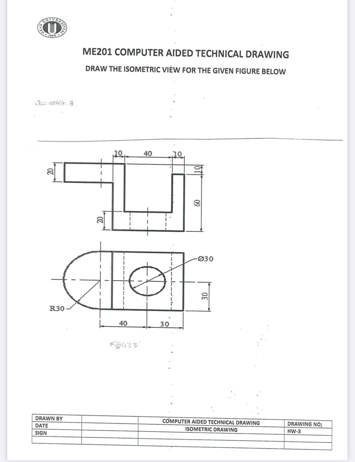 ME 2 0 1 COMPUTER AIDED TECHNICAL DRAWING DRAW