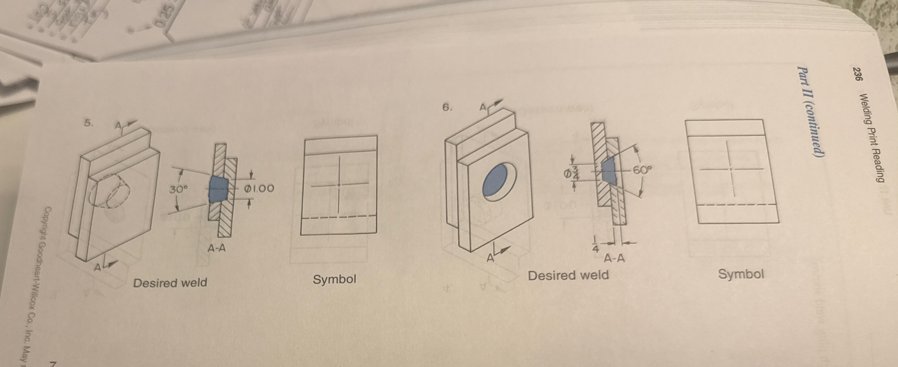 Desired weld Symbol 6 . Desired weld Symbol