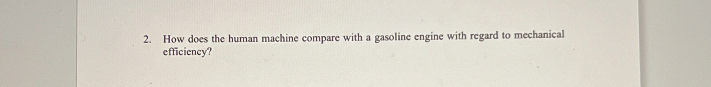 How does the human machine compare with a