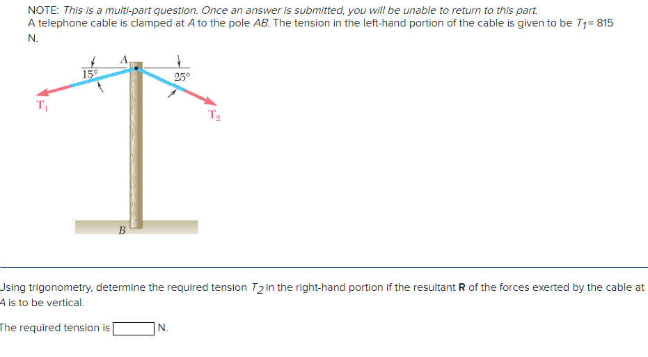 Jsing trigonometry, determine the required