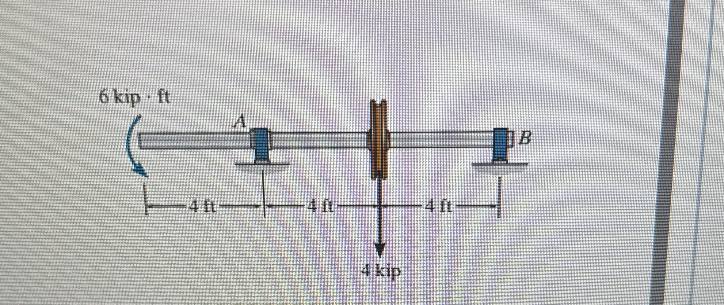 The tubular shaft is supported by a smooth thrust