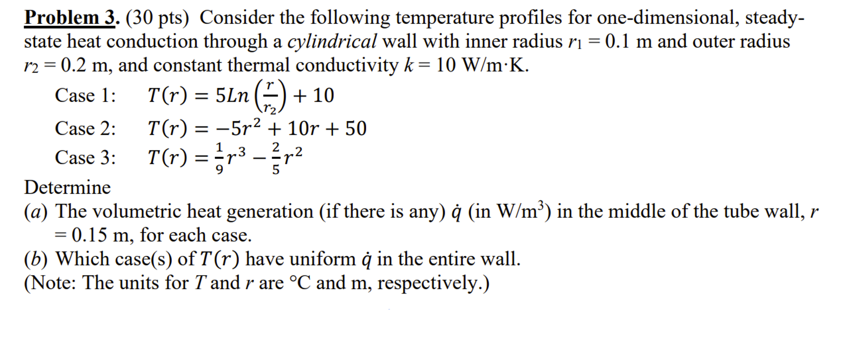 Problem 3 . ( 3 0 pts ) Consider the following