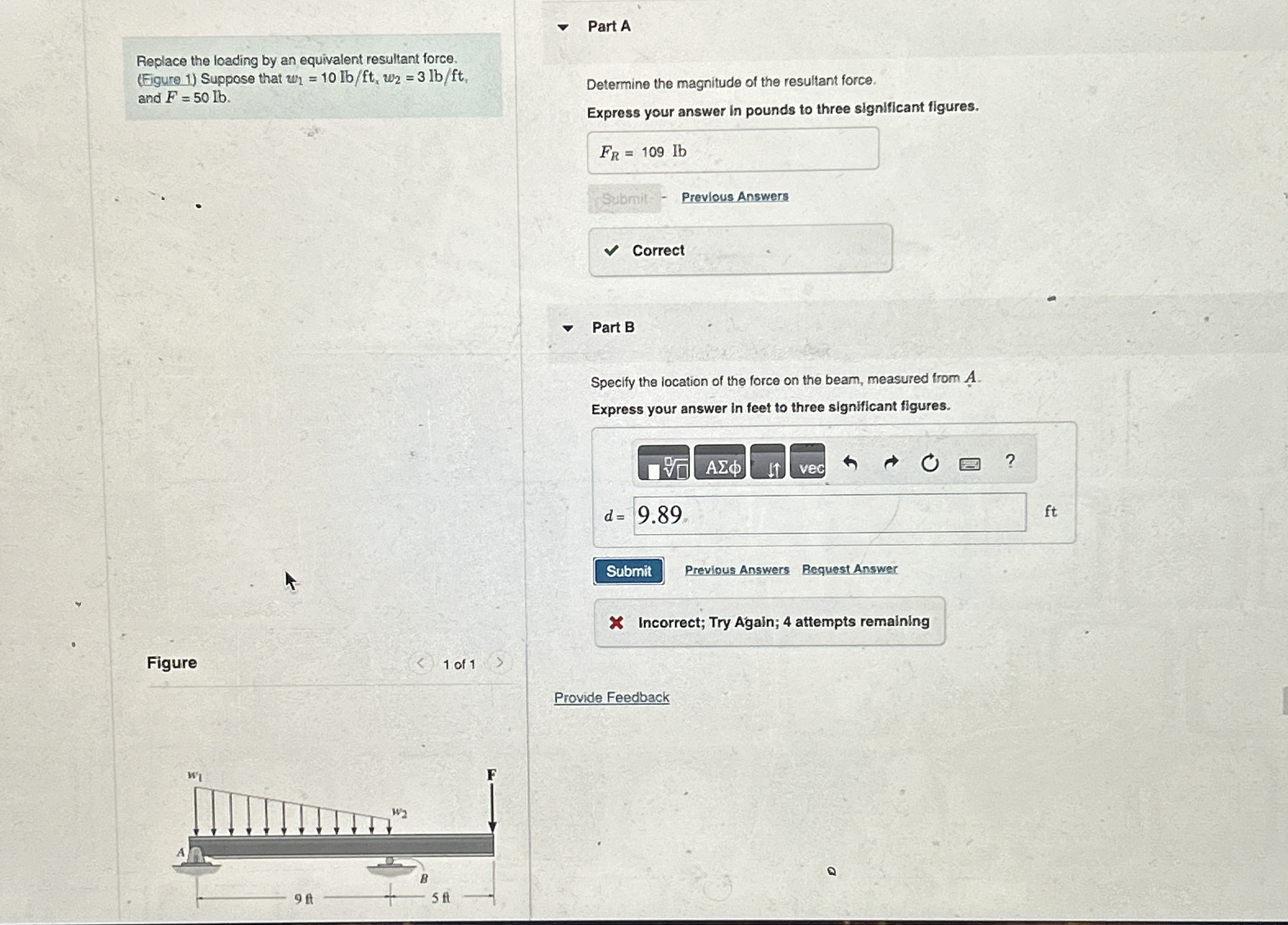 Replace the loading by an equivalent resultant