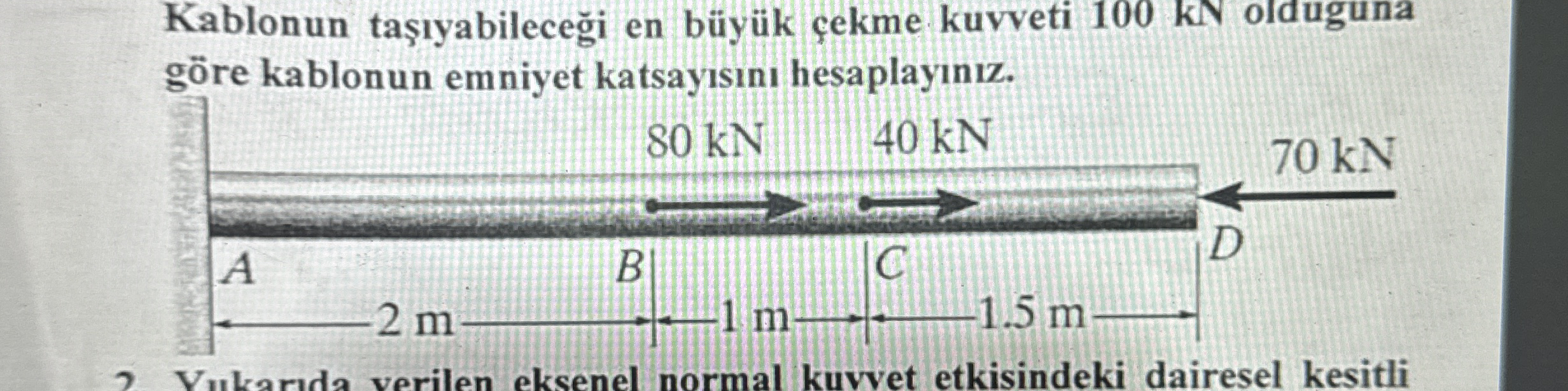 The radius of the given rod is 5 0 mm . The