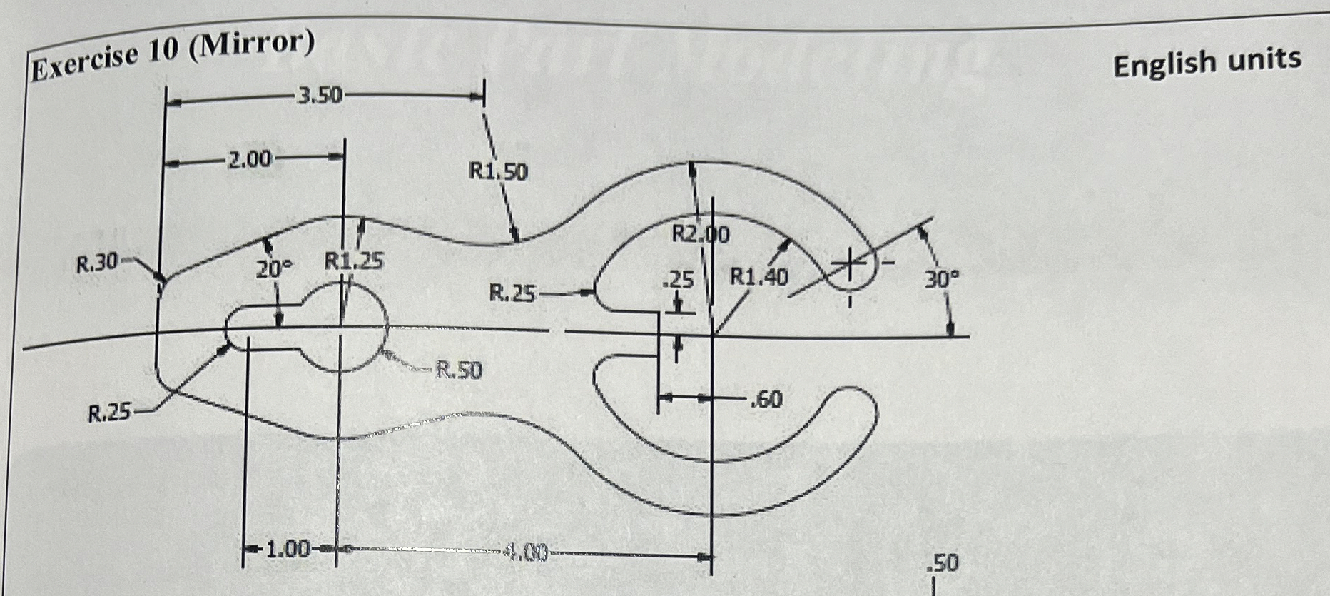 Exercise 1 0 ( Mirror ) English unitsSteps for