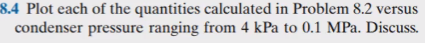 8 . 4 Plot each of the quantities calculated in