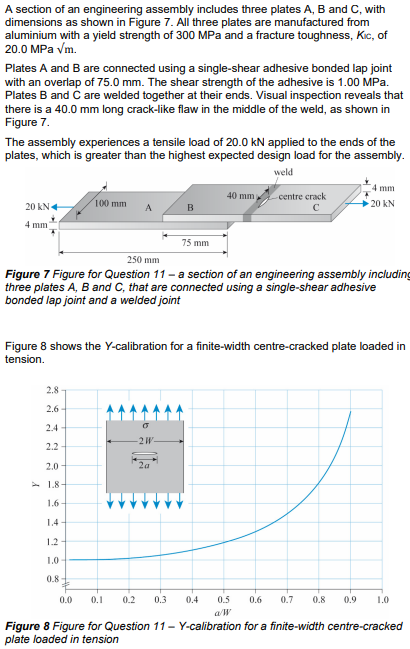 A section of an engineering assembly includes