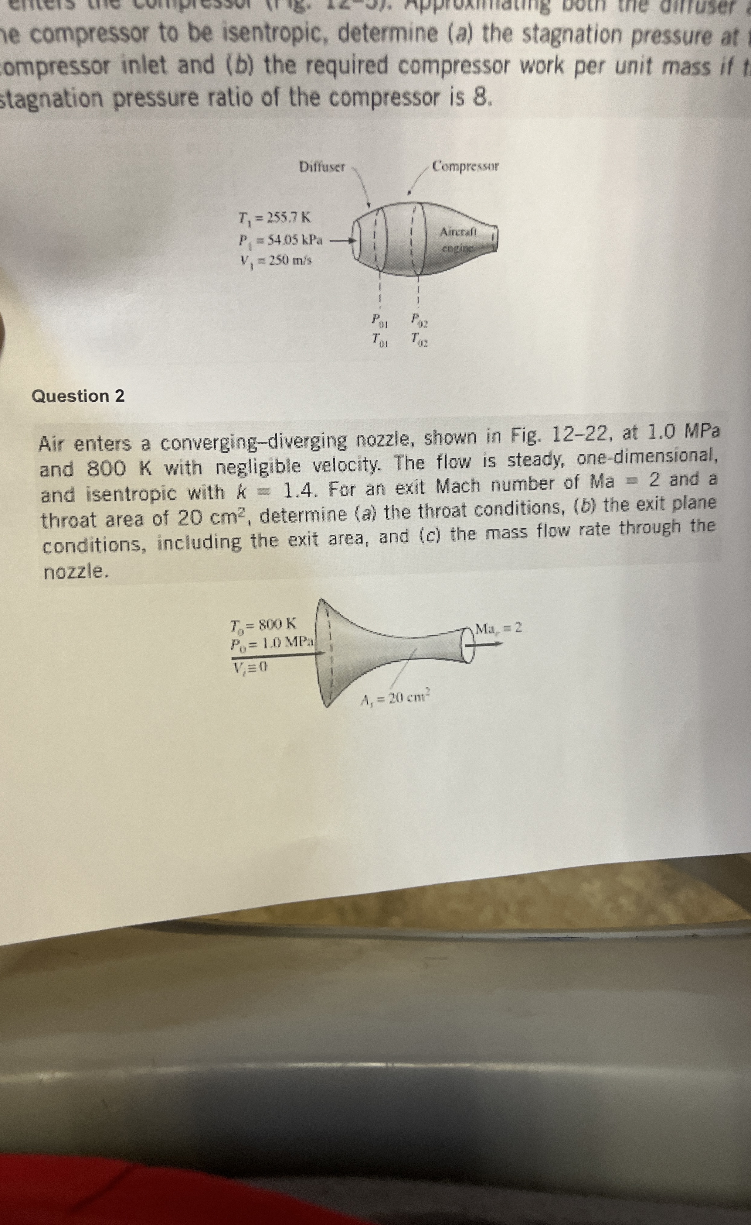 e compressor to be isentropic , determine ( a )