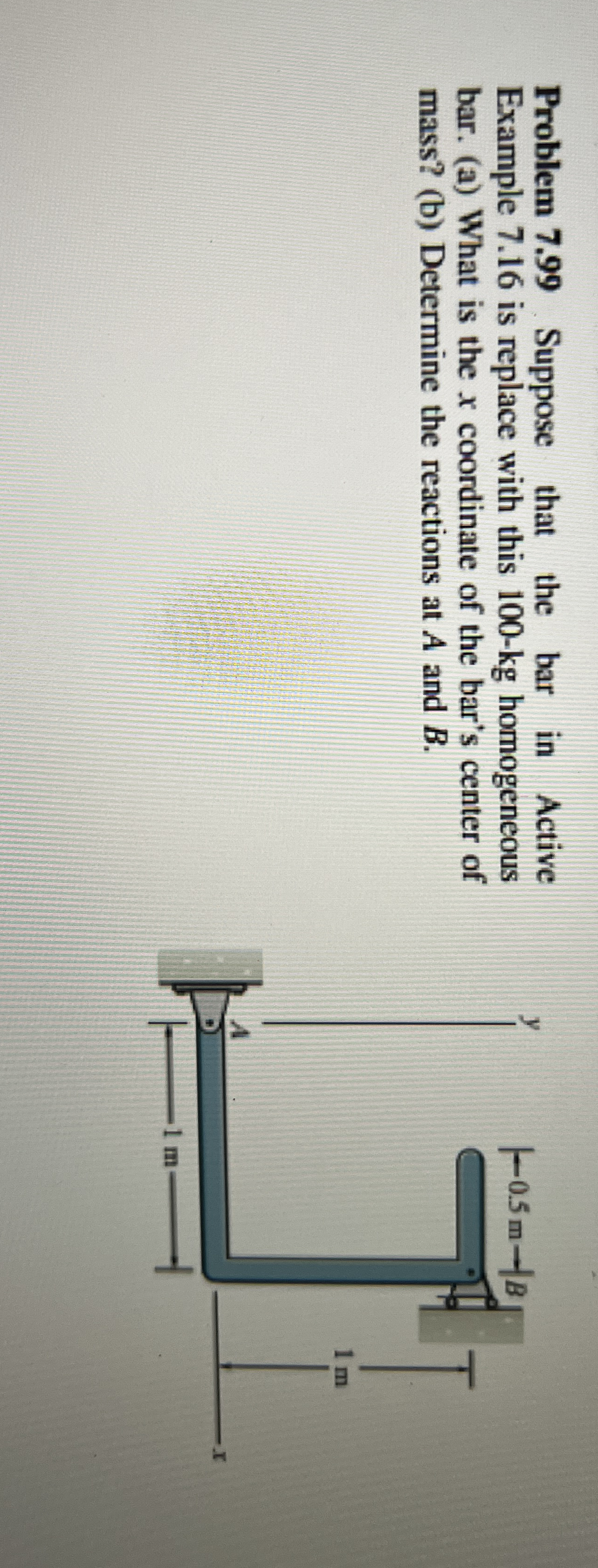 Problem 7 . 9 9 Suppose that the bar in Active